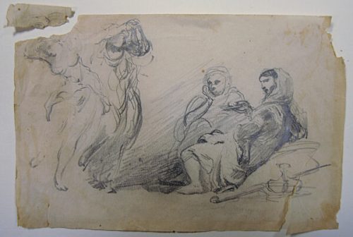 Restauration décollage, nettoyage, réparation des déchirures sur un dessin